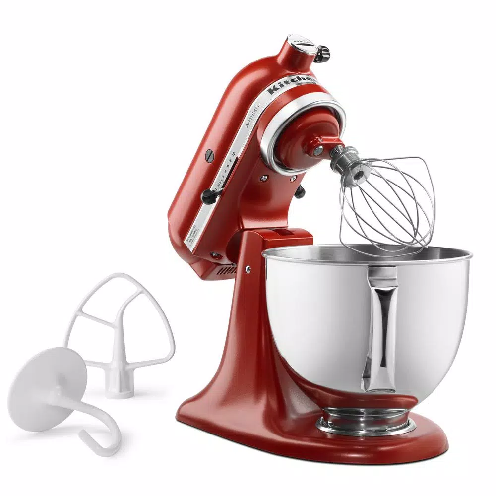 Best Pirce β¨ KitchenAid Artisan 5 Qt. 10-Speed Gloss Cinnamon Stand Mixer With Flat Beater, Wire Whip And Dough Hook Attachments π - Image 4