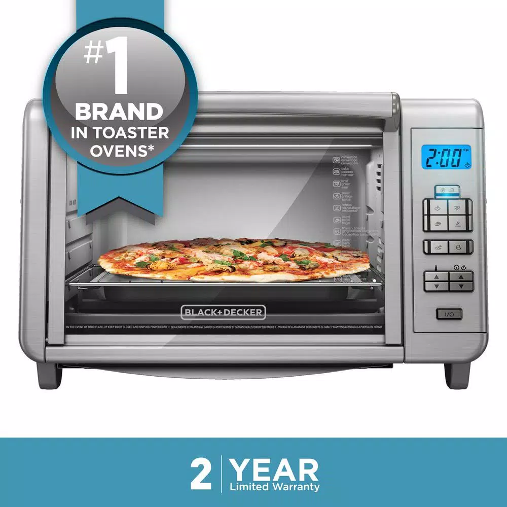 Best Sale π BLACK+DECKER 1500 W 6-Slice Stainless Steel Countertop Toaster Oven With Built-In Timer π₯° - Image 6