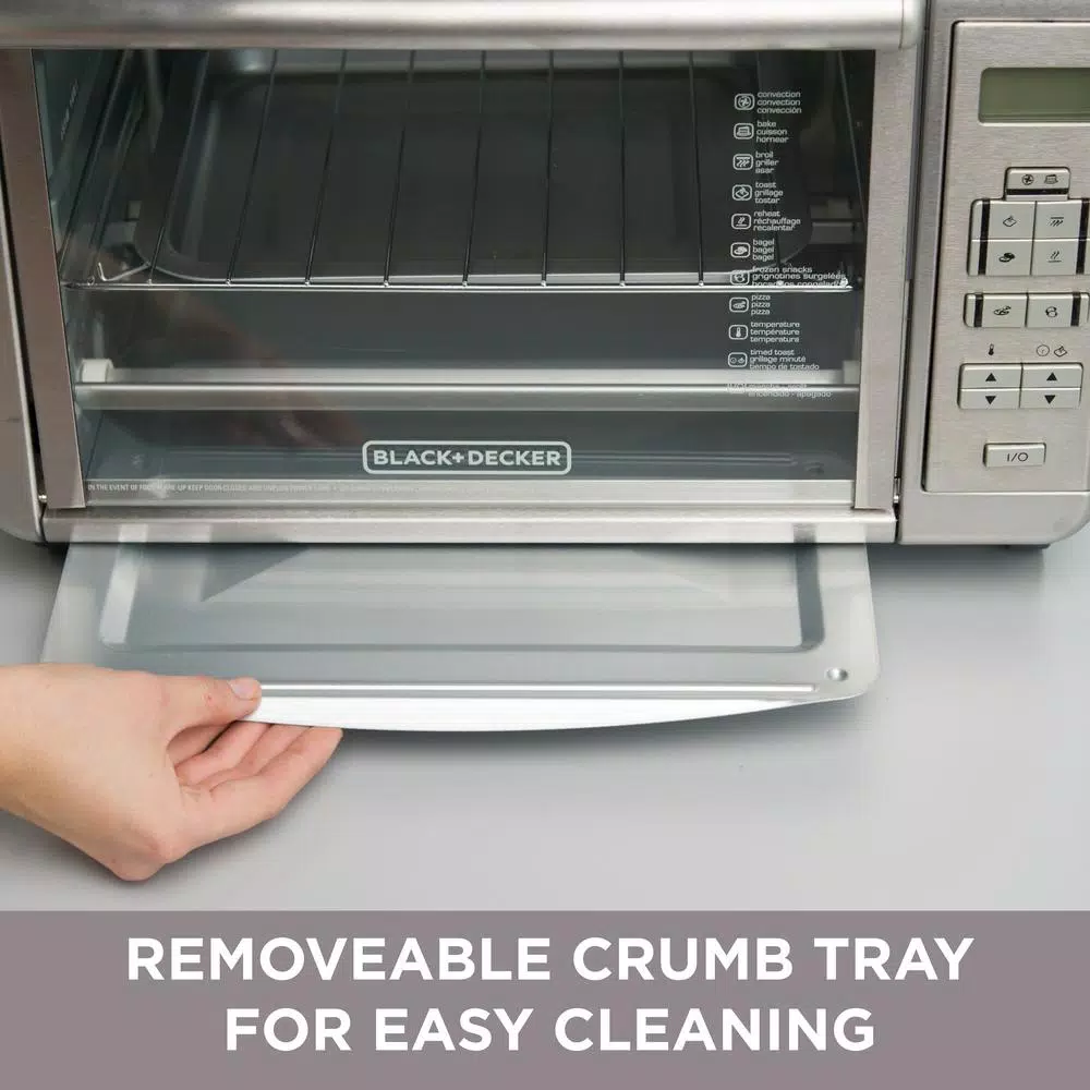 Best Sale π BLACK+DECKER 1500 W 6-Slice Stainless Steel Countertop Toaster Oven With Built-In Timer π₯° - Image 7