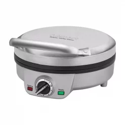 Outlet 😍 Cuisinart Single Waffle Stainless Steel Belgian Waffle Maker ✔️
