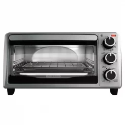 New 🔥 BLACK+DECKER 4-Slice Stainless Steel Toaster Oven 👏
