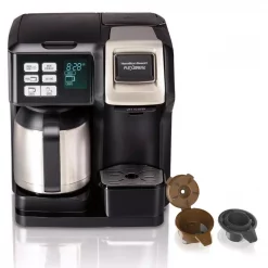 New ✔️ Hamilton Beach Flex Brew 2-Way 10-Cup Black Drip Coffee Maker With Thermal Carafe 😉