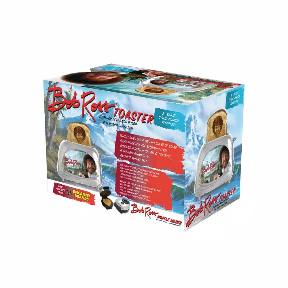 Best deal β€οΈ Uncanny Brands Bob Ross 2-Slice Silver Toaster π₯° - Image 3