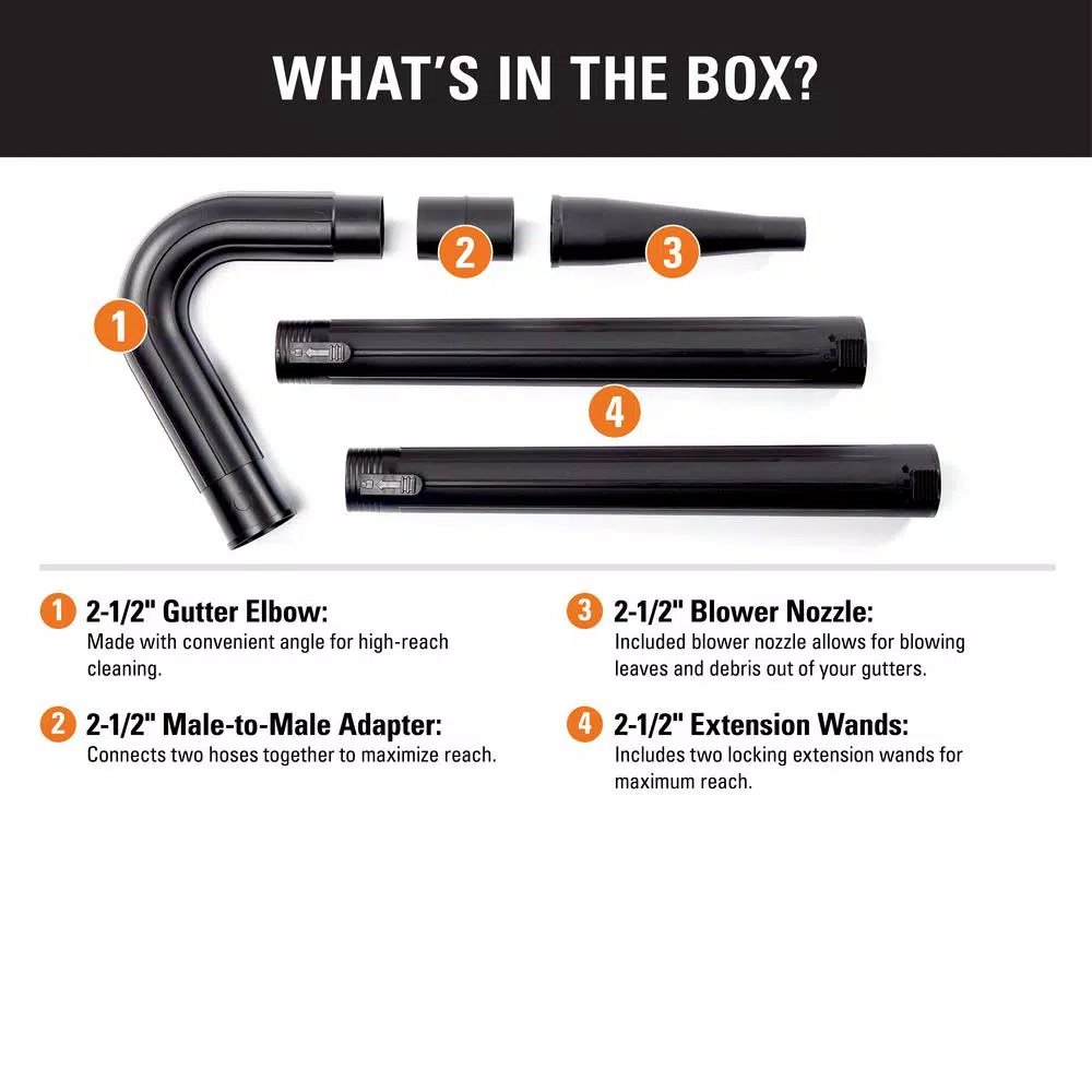 Best deal β RIDGID 2-1/2 In. Gutter Cleaning Accessory Kit For RIDGID Wet/Dry Shop Vacuums π - Image 2