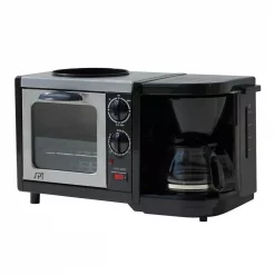 Buy 😉 SPT Breakfast Center 1450 W 2-Slice Black Toaster Oven 🔔