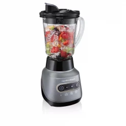 Deals 🧨 Hamilton Beach Wave Crusher 40 Oz. 6-Speed Gray Blender With 20 Oz. Travel Jar 🌟