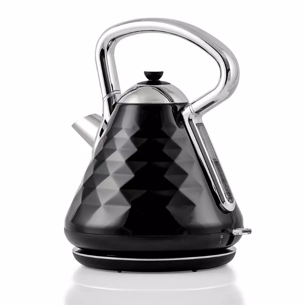 Wholesale π Ovente 7.1-Cup Black Electric Kettle With Boil-Dry Protection And Auto Shut-Off, Cleo Collection (KS755B) π