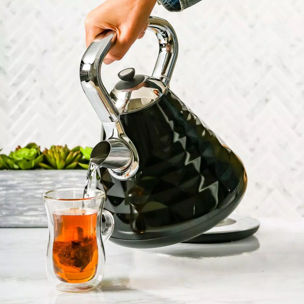 Wholesale π Ovente 7.1-Cup Black Electric Kettle With Boil-Dry Protection And Auto Shut-Off, Cleo Collection (KS755B) π - Image 9