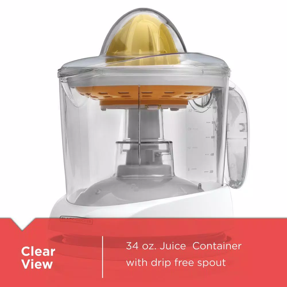 Promo π BLACK+DECKER Two-Cone 34 Fl. Oz. White Citrus Juicer π - Image 5