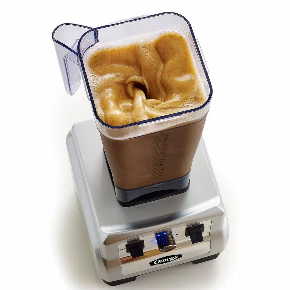 Buy β¨ Omega 3 HP 64 Oz. Variable 10-Speed Silver Blender With Container β€οΈ - Image 3