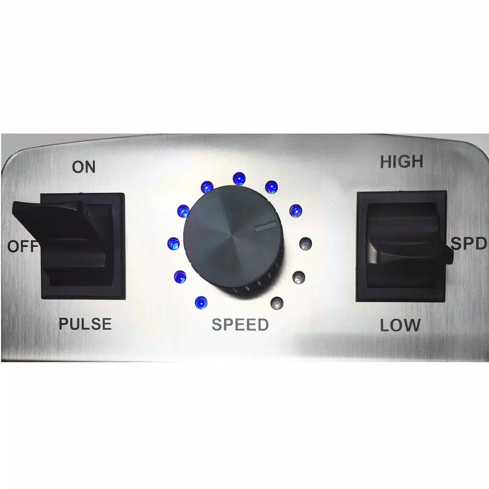 Buy β¨ Omega 3 HP 64 Oz. Variable 10-Speed Silver Blender With Container β€οΈ - Image 4