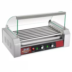 Budget 🎉 Great Northern Commercial 1400-Watts 18-Hot 🐶 Dog 7-Roller Grilling Machine With Cover 🔥