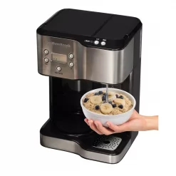 Deals 😀 Hamilton Beach 12-Cup Programmable Black Coffee Maker With Hot Water Dispenser 😀
