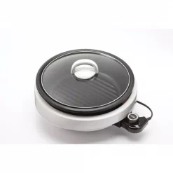 Best Sale ✨ AROMA Super Pot 3-in-1 10 In. White Indoor Grill With Lid 🔥