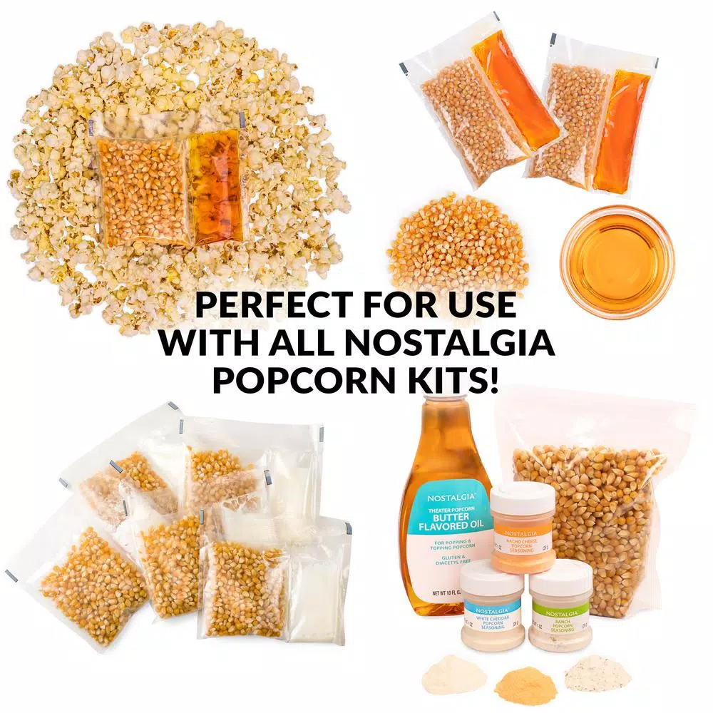 Outlet โ Nostalgia 380 W 2.5 Oz. Red Hot Air Popcorn Cart With Easy Mobility ๐ - Image 6