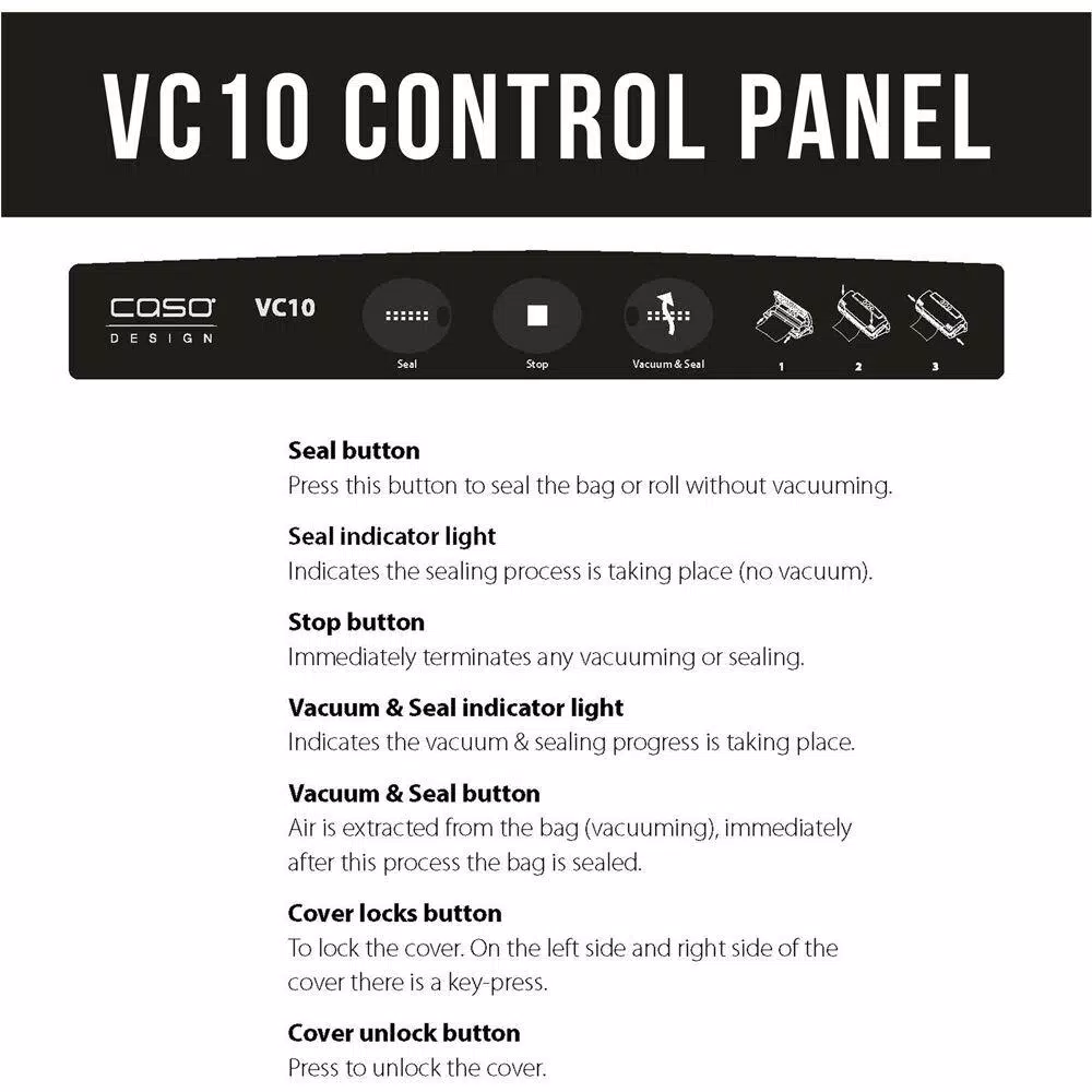 Coupon π― CASO VC 10 Stainless Steel Food Vacuum Sealer With Food Management App And Food Vacuum Rolls (Set Of 2) β - Image 6