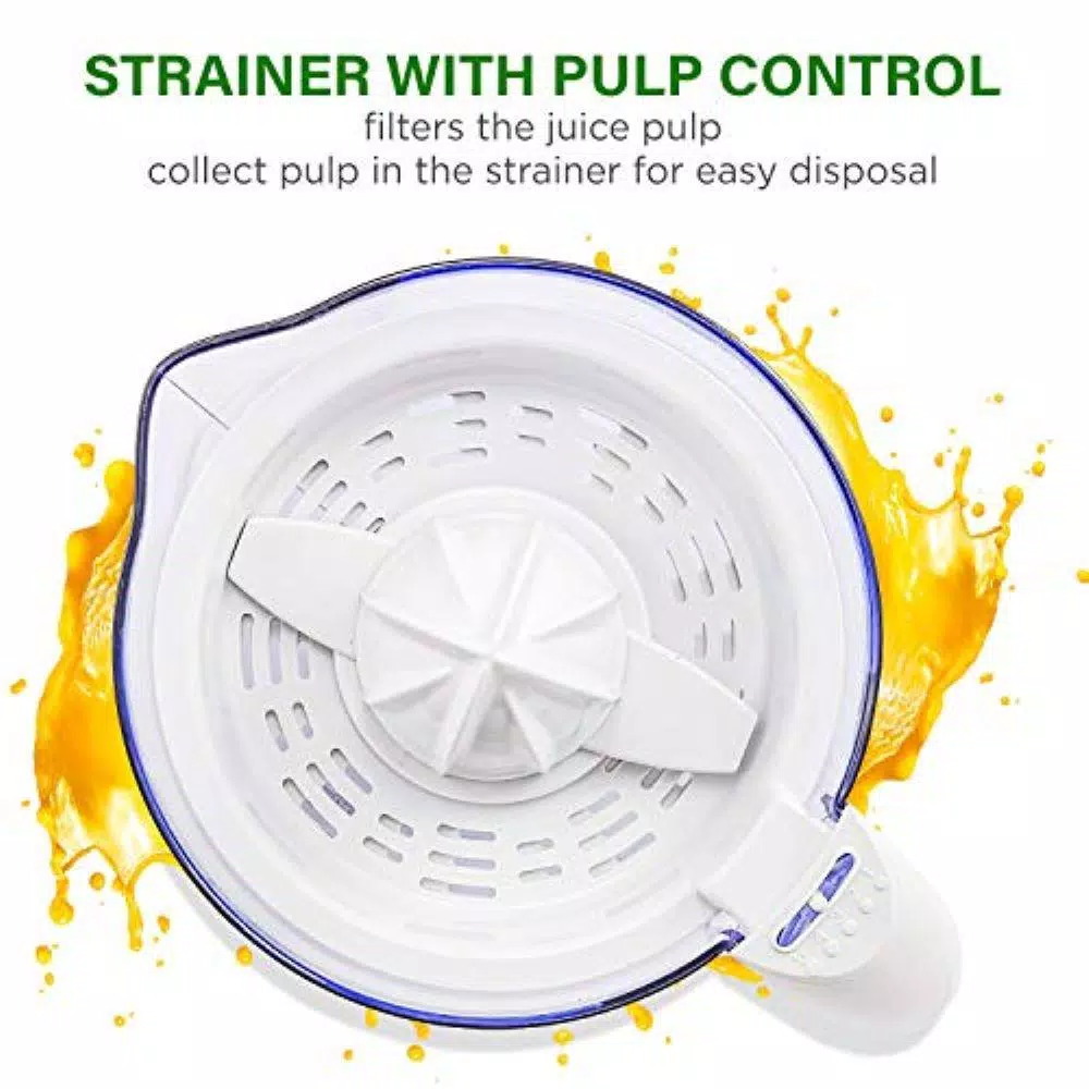 Best Pirce π Ovente 25-Watts 34 Oz. Capacity White Electric Citrus Juicer 2 Auto-Reversing Cones Pressure β¨ - Image 5
