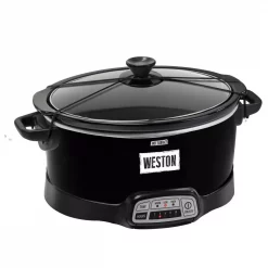 Best deal 👏 Weston 7 Qt. Programmable Black Slow Cooker With Locking Lid 🌟