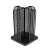 Best Sale 🔔 Mind Reader Cup And Lid Carousel Holder Organizer, Cup Dispenser Black Metal Mesh 👍
