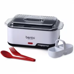 Best Sale ✨ Presto Bento Box White 1.75 Cup Electric Steamer Ramen Noodle Cooker 🥰