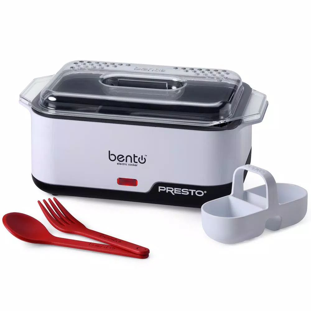 Best Sale β¨ Presto Bento Box White 1.75 Cup Electric Steamer Ramen Noodle Cooker π₯°