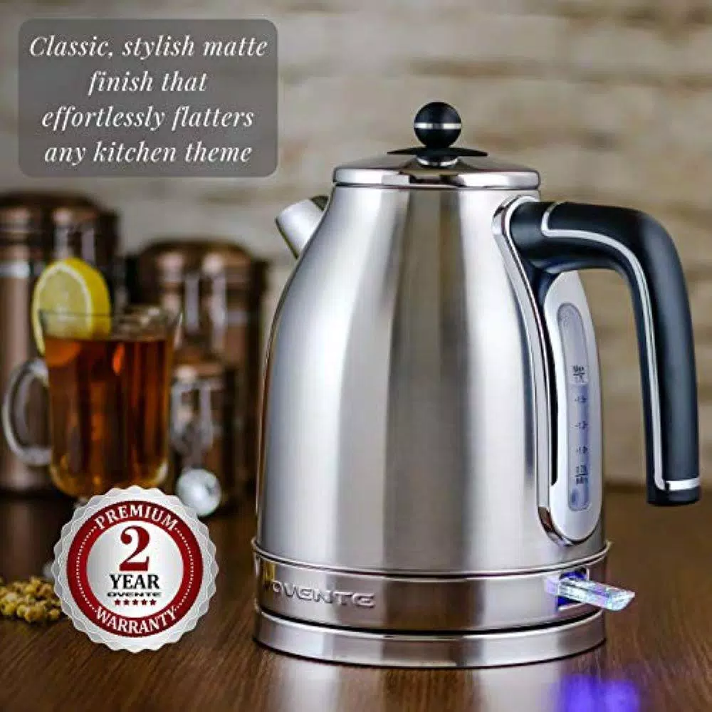 Cheap π Ovente 7.2-Cup Silver Stainless Steel Electric Kettle With Removable Filter, Boil Dry Protection And Auto Shut Off Features π - Image 7