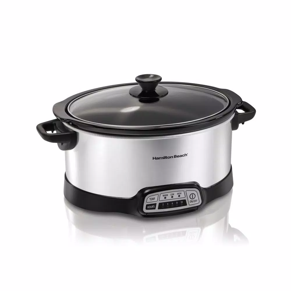 Best Sale π Hamilton Beach 7 Qt. Programmable Stainless Steel Slow Cooker With Built-In Timer And Temperature Settings π