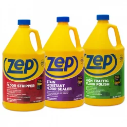 Best deal 🥰 ZEP 128 Oz. High-Traffic Floor Polish With Stain-Resistant Floor Sealer 128 Oz. And HD Floor Stripper 128 Oz. (3-Pack Combo) 🤩
