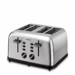 Best reviews of 😀 Boyel Living 1500 W 4-Slice Silver Wide Slot Toaster With Dual Control Panels 👏