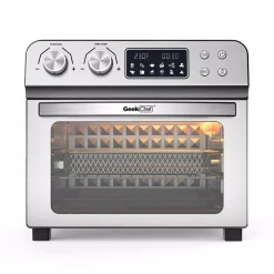 Outlet 🔔 Boyel Living 24 Qt. Silver Stainless Steel Electronic Convection Air Fryer Toaster Oven With Accessories & Recipes Included 👍