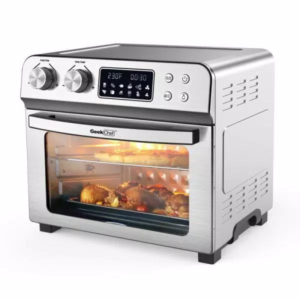 Outlet π Boyel Living 24 Qt. Silver Stainless Steel Electronic Convection Air Fryer Toaster Oven With Accessories & Recipes Included π - Image 2