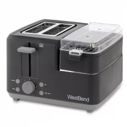 Brand new π₯° West Bend Breakfast Station 2-Slice Black Wide Slot Toaster With Removable Crumb Tray π€©