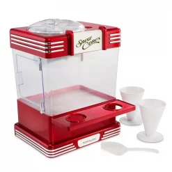 Coupon 🎁 Nostalgia Retro 300 Oz. Red Countertop Snow Cone Machine 🧨