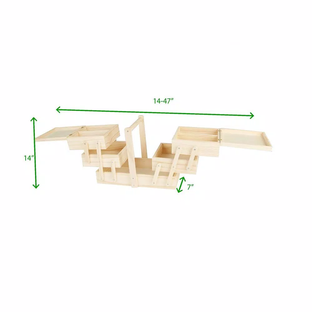 Wholesale π Mind Reader Wood Sewing Kit Organizer Box For Needles Thread Scissors, Brown π - Image 7