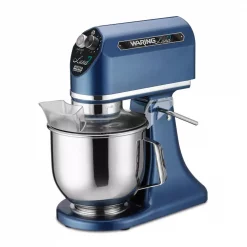 Best Sale ❤️ Waring Commercial 11-Speed, Blue, Luna 7 – 7 Qt. Planetary Mixer, Includes Dough Hook, Mixing Paddle And Whisk 🌟