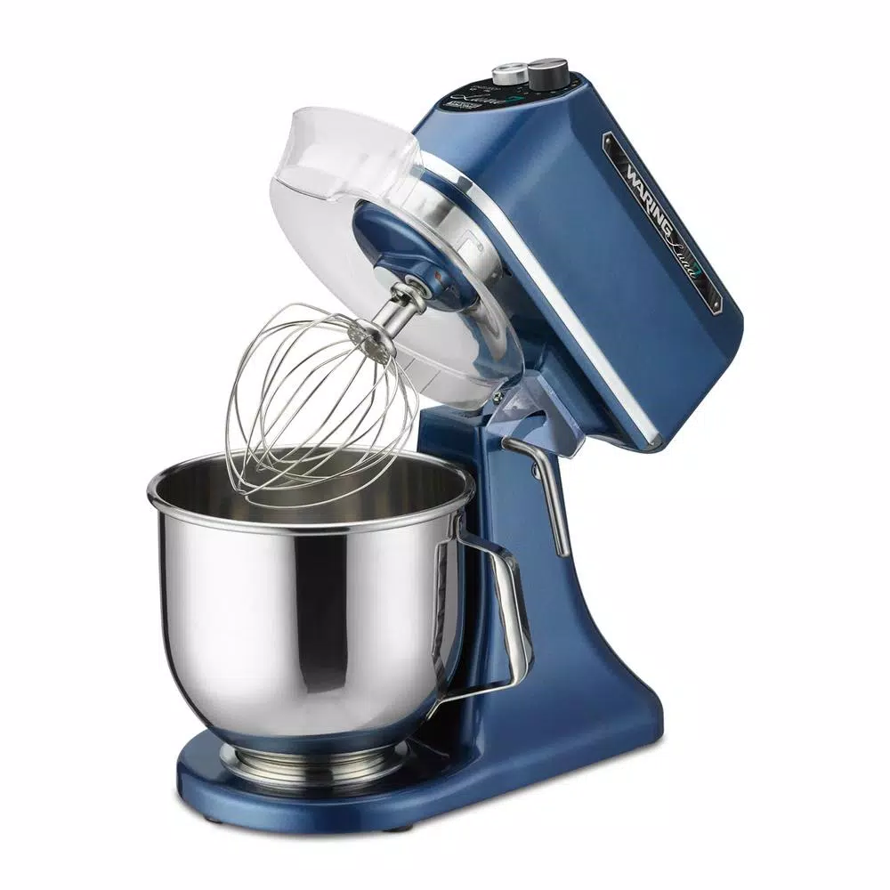 Best Sale β€οΈ Waring Commercial 11-Speed, Blue, Luna 7 β 7 Qt. Planetary Mixer, Includes Dough Hook, Mixing Paddle And Whisk π - Image 2
