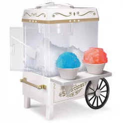 Deals ๐ Nostalgia 160 Oz. Snow Cone Maker In White With Reusable Cones ๐คฉ