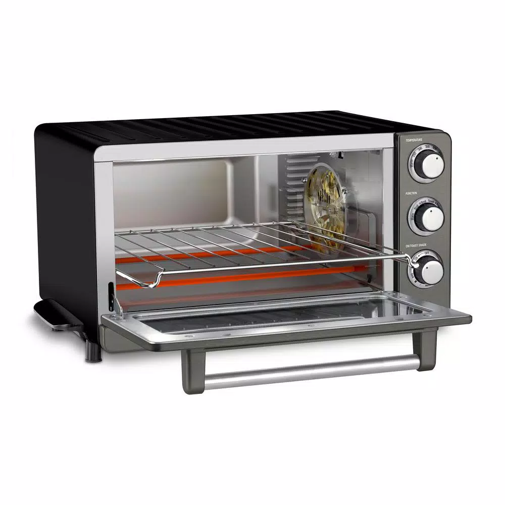 Deals π₯° Cuisinart 1500 W 6-Slice Black Stainless Steel Convection Toaster Oven With Broiler π€© - Image 2