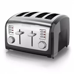 Best reviews of 🎁 BLACK+DECKER 4-Slice Stainless Steel Wide Slot Toaster With Crumb Tray 🌟