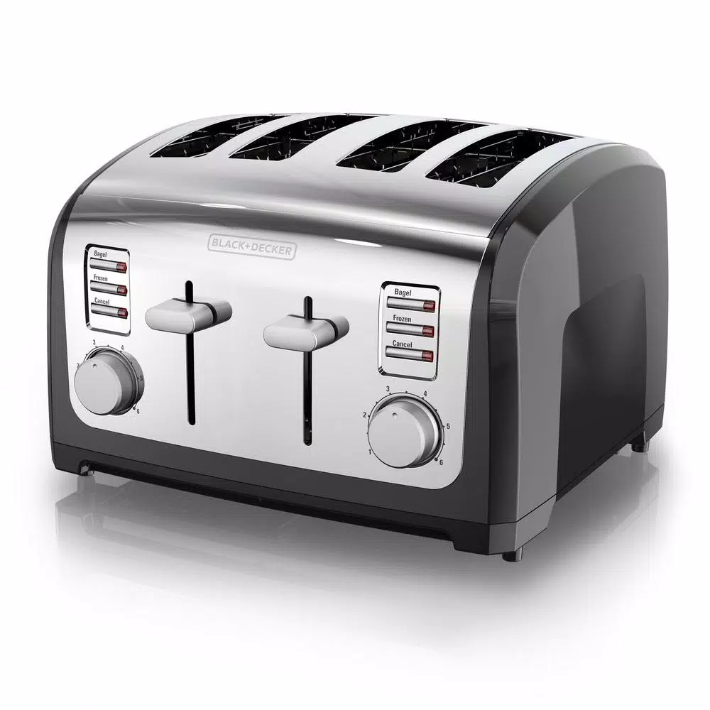 Best reviews of π BLACK+DECKER 4-Slice Stainless Steel Wide Slot Toaster With Crumb Tray π