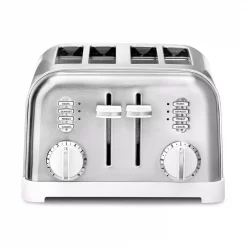 Flash Sale ❤️ Cuisinart Classic Series 4-Slice White Wide Slot Toaster With Crumb Tray 🔥