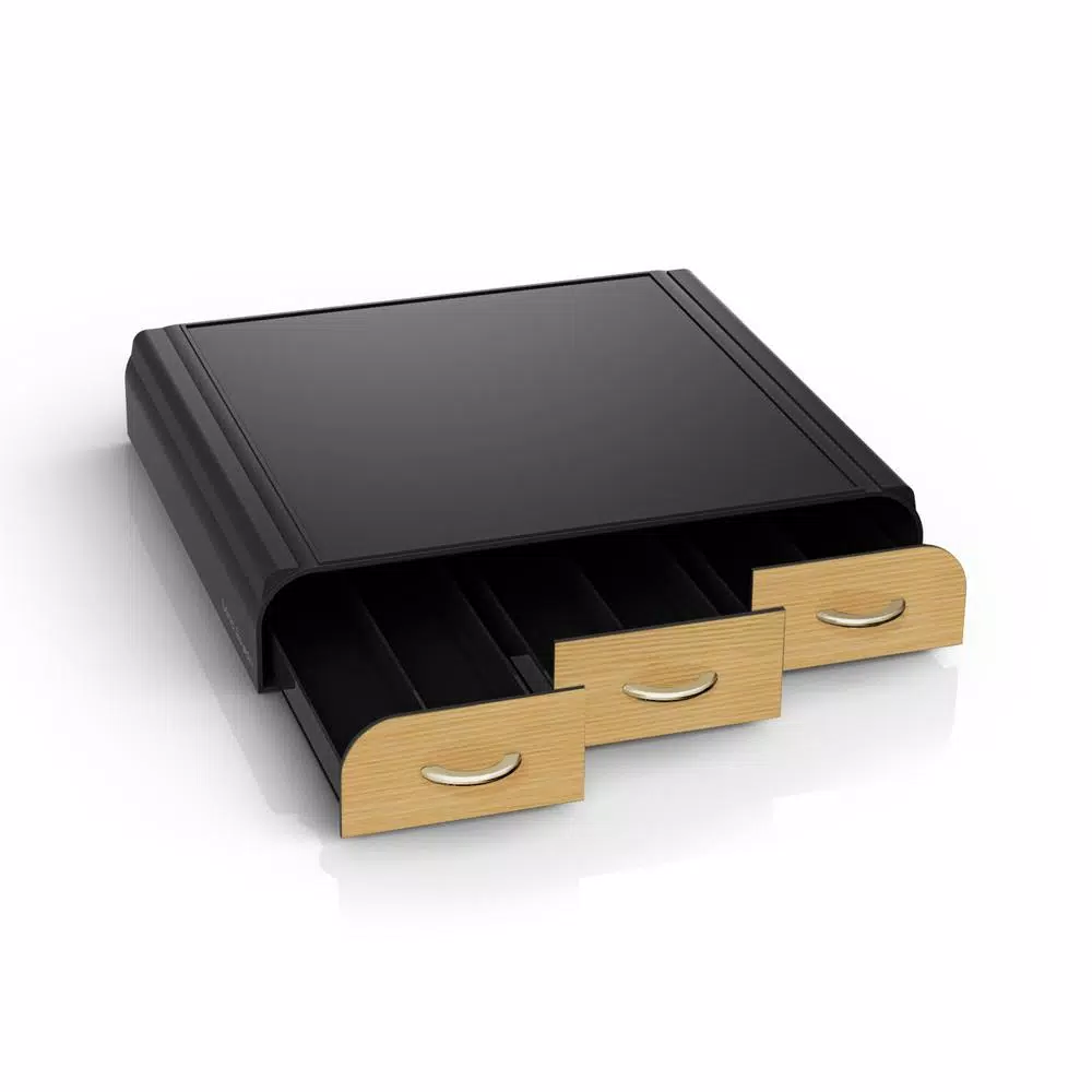 Cheapest π Mind Reader Anchor 36-Capacity Black K-Cup Storage Drawer With Wood Veneer π - Image 6