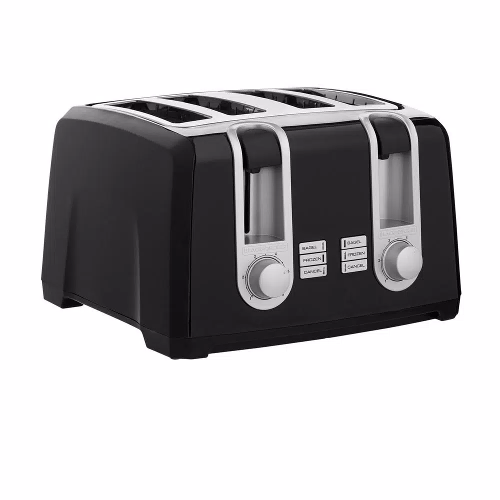 Brand new π BLACK+DECKER 4-Slice Black Extra-Wide Slot Toaster With Browning Control π€©