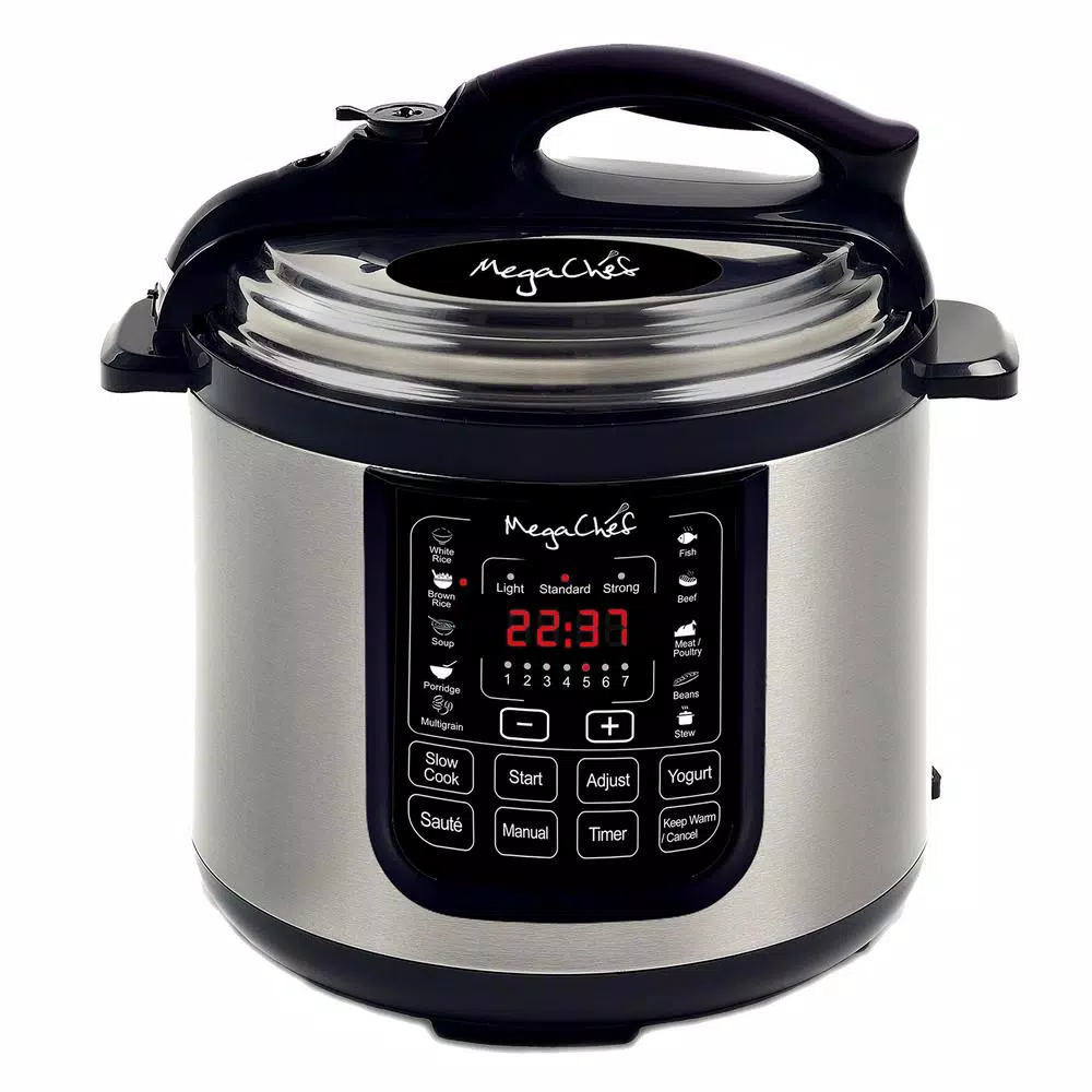 Best deal π MegaChef 8 Qt. Stainless Steel Electric Pressure Cooker With Stainless Steel Pot π