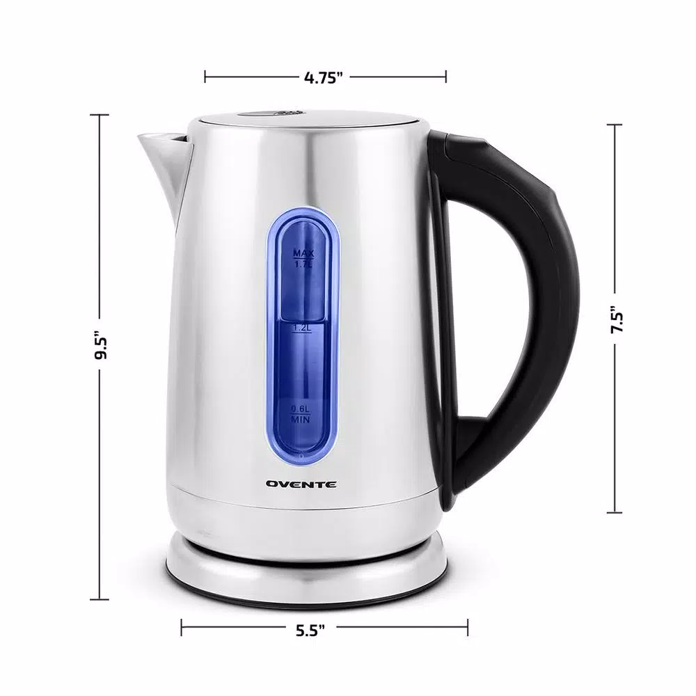 Cheapest π Ovente 7.1-Cup Stainless Steel Electric Kettle With Touch Screen Control Panel β¨ - Image 6