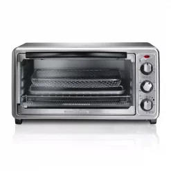 Cheapest 🔥 Hamilton Beach Sure Crisp 1440 W 6-Slice Stainless Steel Toaster Oven With Air Fry 🥰